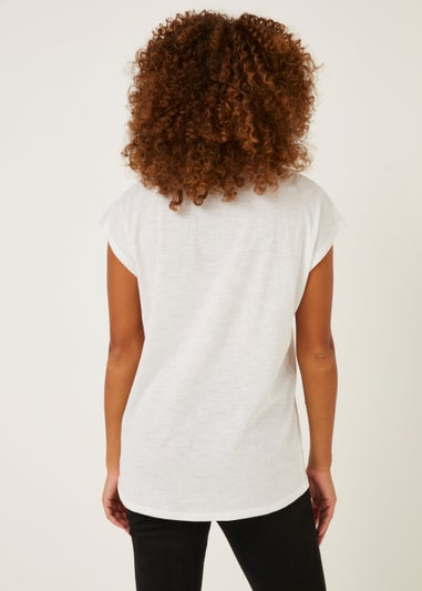White Essential Longline T-Shirt