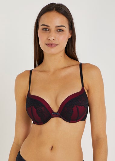 Black & Red Lace Bra