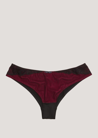 Black & Red Lace Knickers