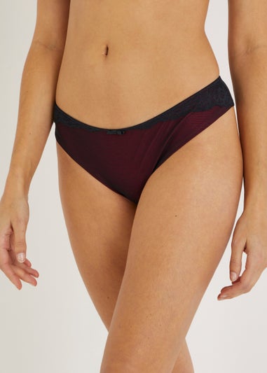 Black & Red Lace Knickers