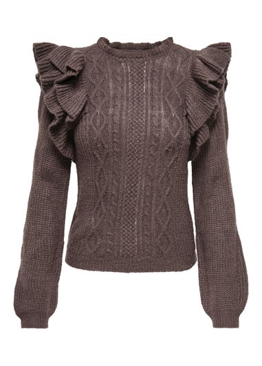 JDY France Brown Jumper