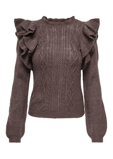 JDY France Brown Jumper