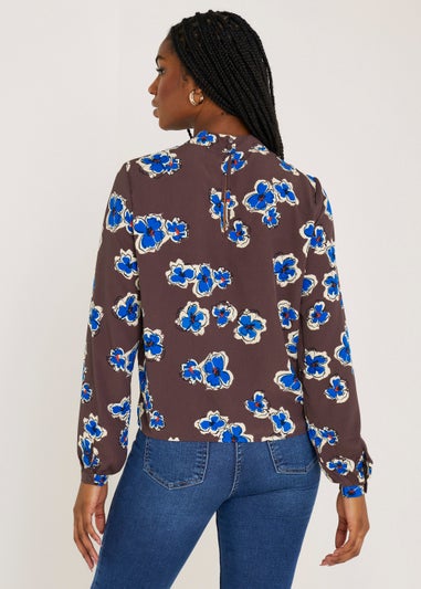 JDY Tessa Plum Floral Blouse
