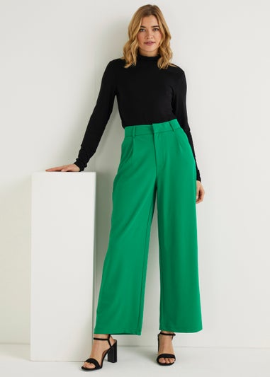 JDY Catia Green Wide Leg Trousers