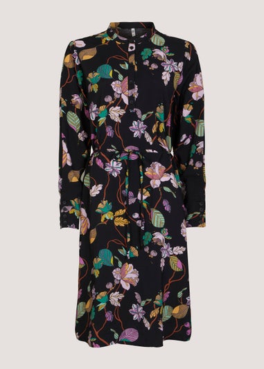 JDY Micki Black Floral Long Sleeve Dress