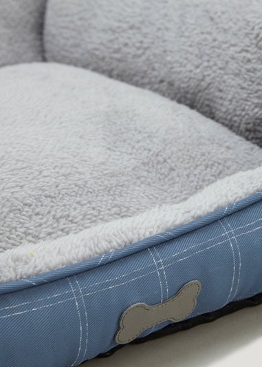 Blue Check Pet Bed (Medium-Large)