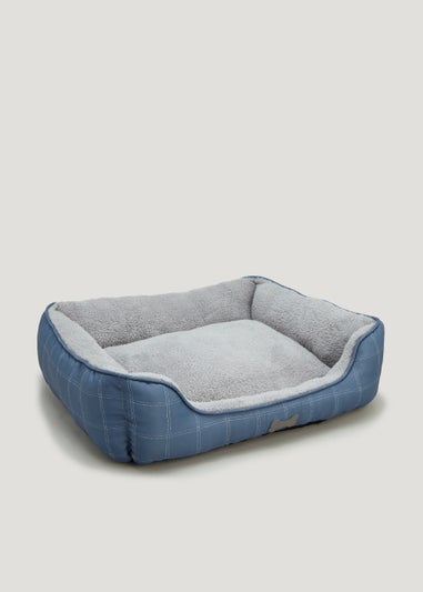 Blue Check Pet Bed (Medium-Large)