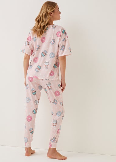 Pink Food Print Pyjama Set