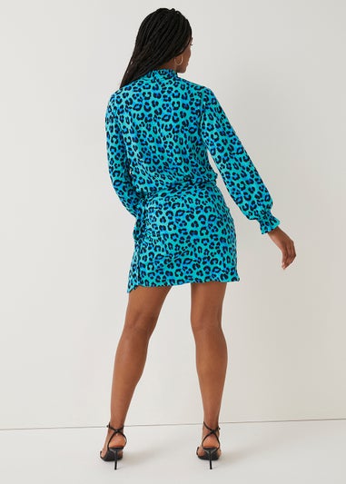 Be Beau Leopard Print Co-Ord Wrap Skirt