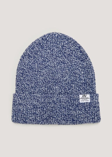 Blue Twist Yarn Beanie Hat