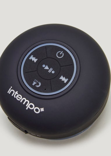 intempo Black Light Up Shower Speaker