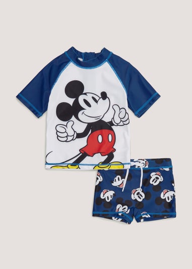 Kids Navy Disney Mickey Mouse Swim Set (6mths-5yrs)