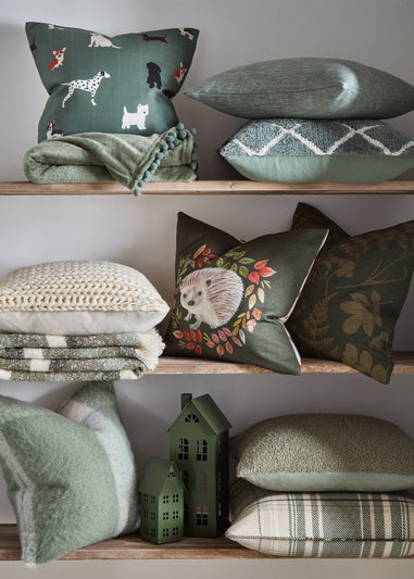 Cream Chunky Knit Cushion (43cm x 43cm)