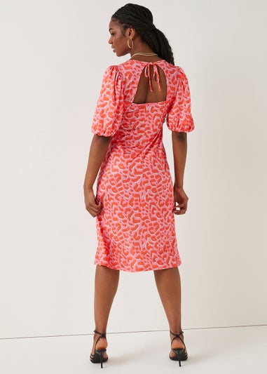 Be Beau Animal Print Midi Dress