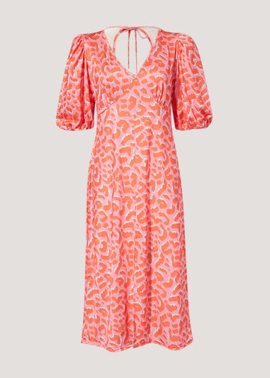 Be Beau Animal Print Midi Dress