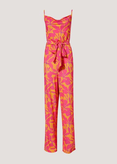 Be Beau Pink Floral Jumpsuit