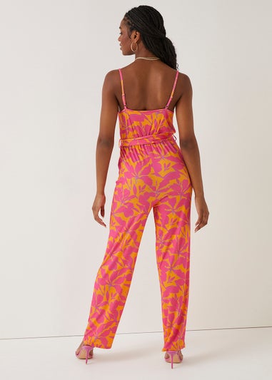 Be Beau Pink Floral Jumpsuit