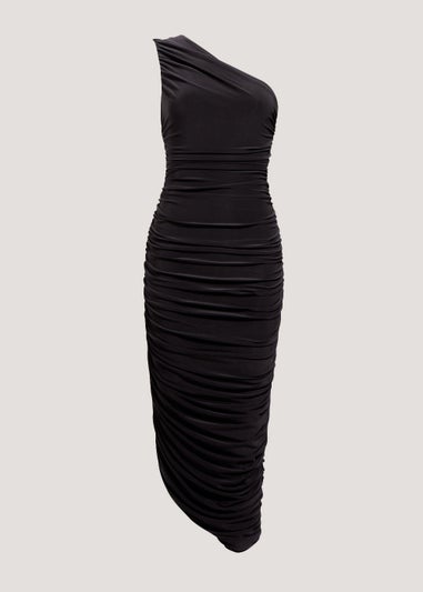 Be Beau Black Ruched Dress