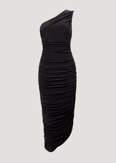 Be Beau Black Ruched Dress