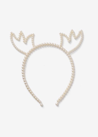 Kids Christmas Pearl Reindeer Antler