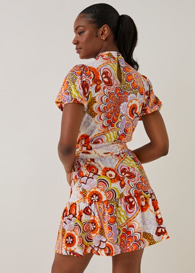 Be Beau Floral Frill Mini Skirt