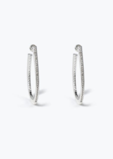 Clear Loop Hoop Earrings