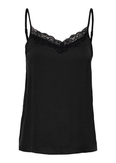 JDY Appa Black Lace Cami Top