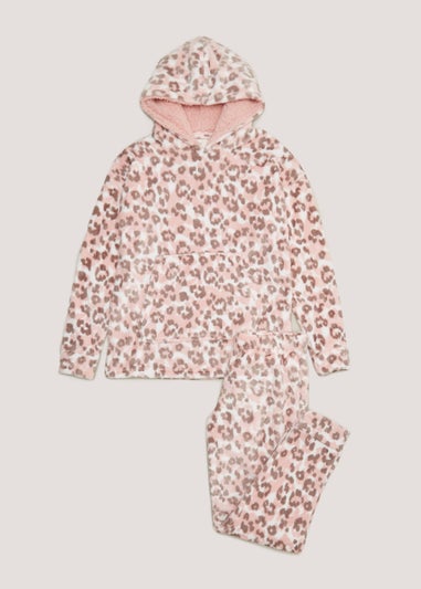 Pink Animal Print Twosie Pyjama Set