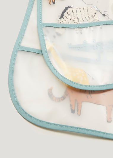 2 Pack Safari PU Bibs
