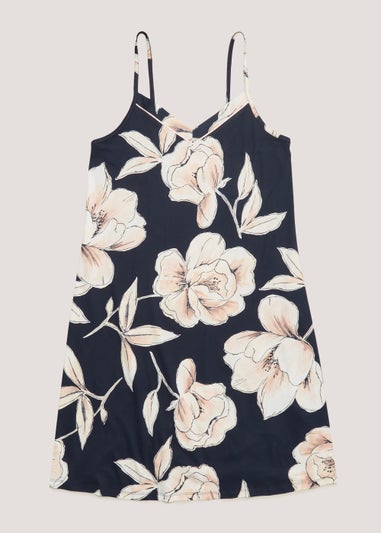 Navy Floral Chemise
