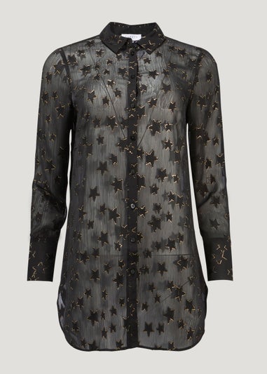 Black Star Textured Shirt