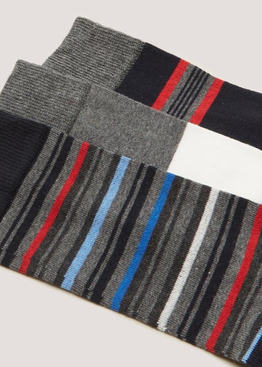 3 Pack Ben Sherman Grey Stripe Socks