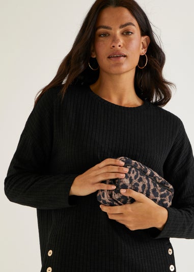 Animal Print Quilted Crossbody Bag