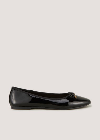 Black Patent Ballet Flats