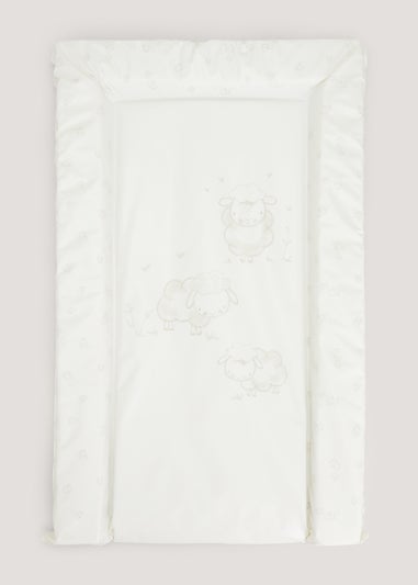 Cream Sheep Baby Changing Mat (30cm x 17cm x 2cm)