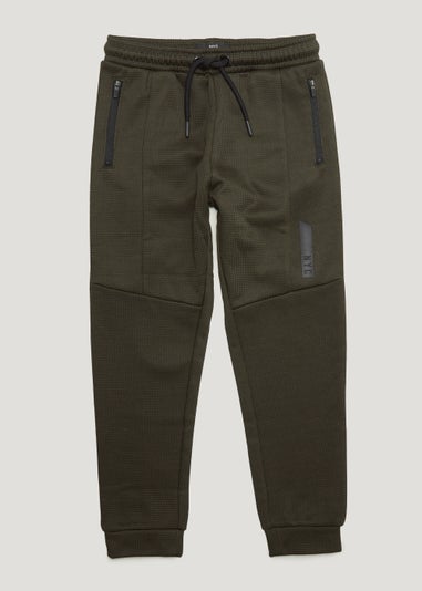 Boys Khaki Grid Co-Ord Joggers (4-13yrs)