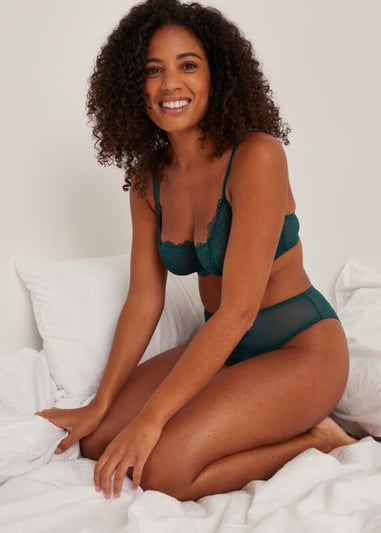 Ivory Rose Emerald Balconette Bra