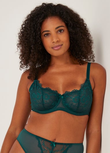 Ivory Rose Emerald Balconette Bra