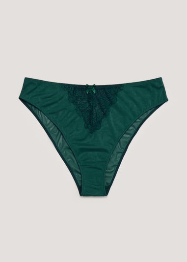 Ivory Rose Emerald Brazilian Knickers