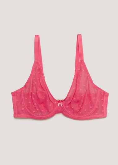 Ivory Rose Pink Heart High Apex Bra