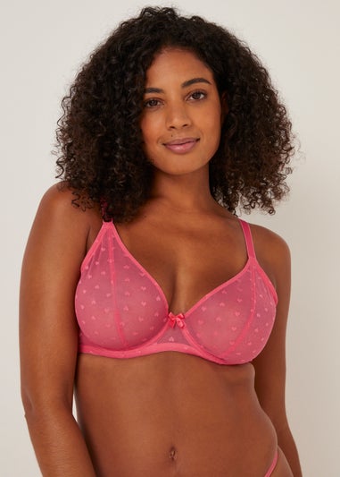 Ivory Rose Pink Heart High Apex Bra