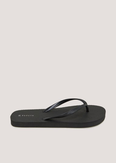 Black Flip Flops