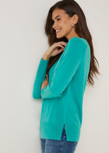 Green Super Soft Crew Neck Jumper