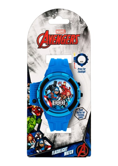 Kids Blue Marvel Avengers Torch Watch (One Size)