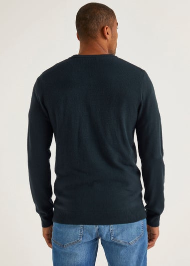 Navy Soft Touch V-Neck Jumper