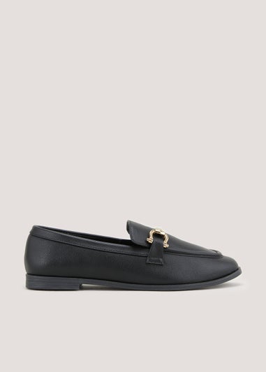 Et Vous Black Snaffle Loafers