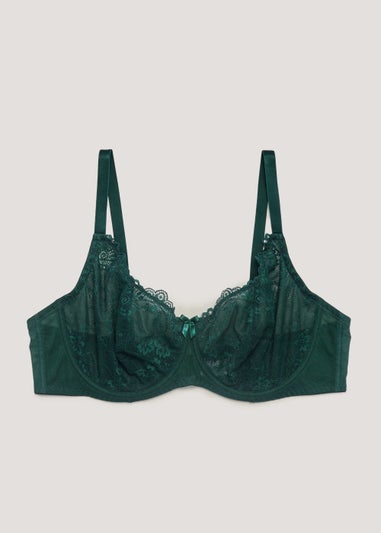 Ivory Rose Curve Emerald Balconette Bra