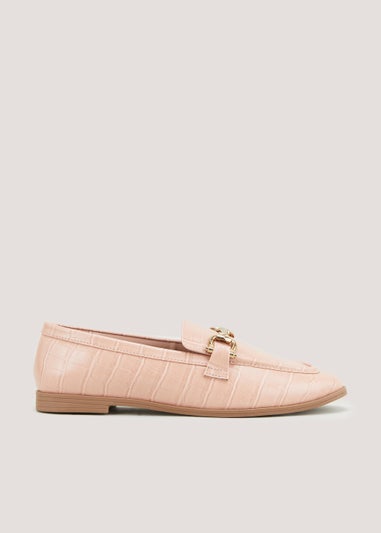 Et Vous Pink Snaffle Loafers