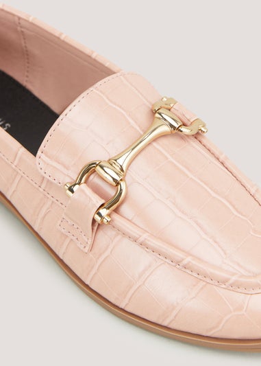 Et Vous Pink Snaffle Loafers