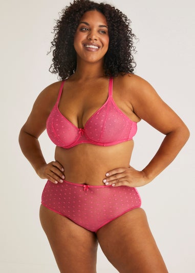 Ivory Rose Curve Pink Heart High Apex Bra